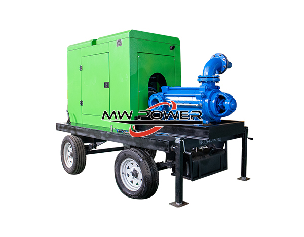 Mobile multi-stage water pump