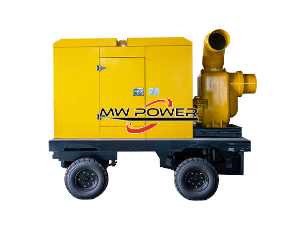 Mobile self-priming pump truck