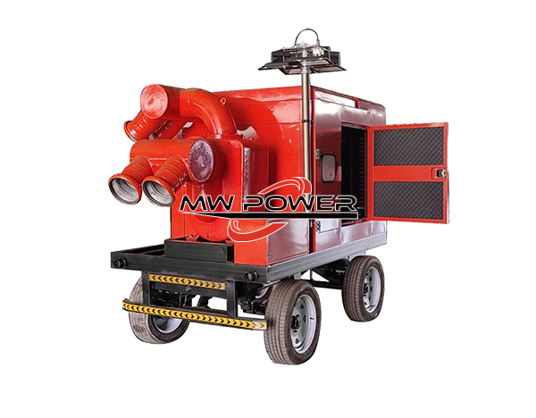 Mobile illuminated pump truck