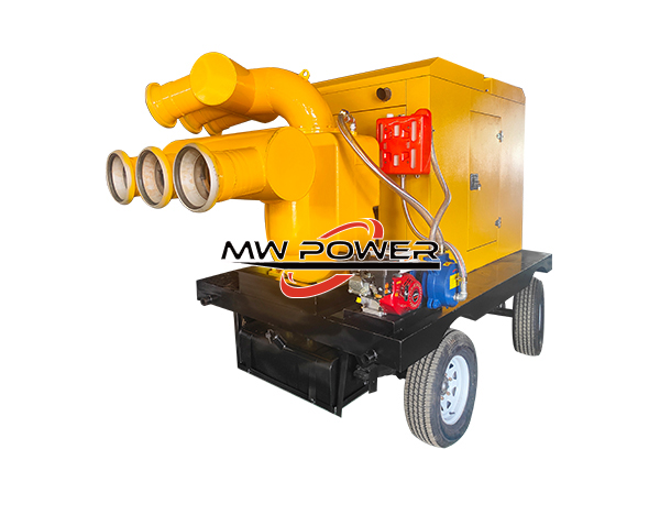 Mobile strong self-priming pump