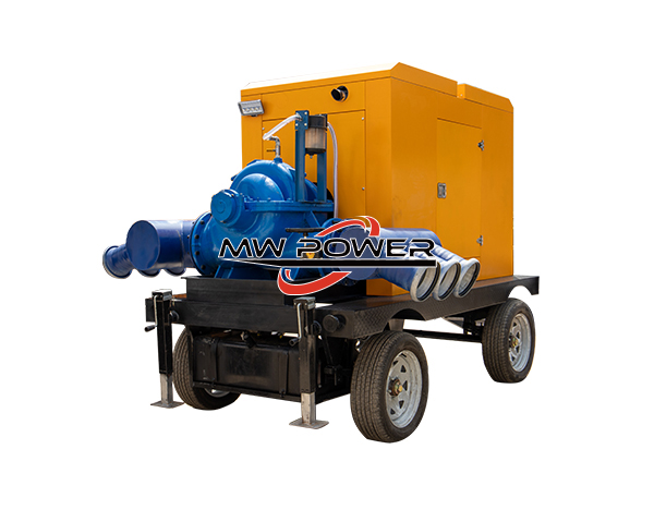 Mobile double suction split pump