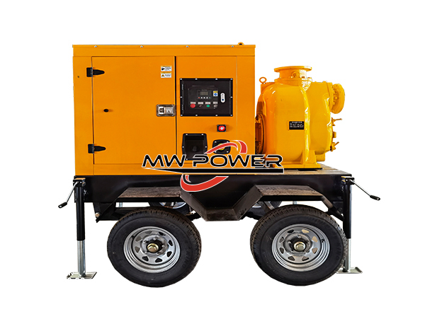 Mobile self-priming pump (with inspection port)