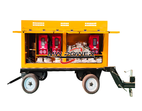 Mobile submersible electric pump