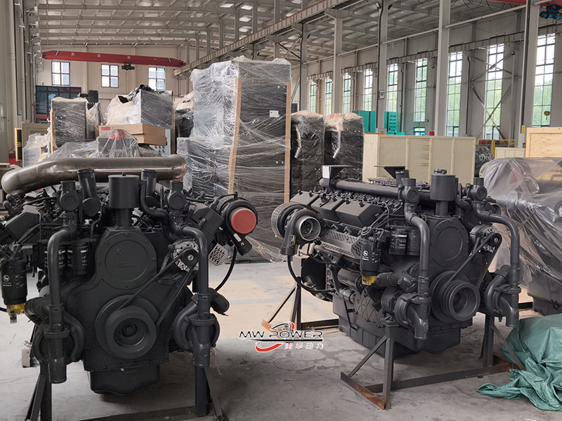 Diesel engine placement area