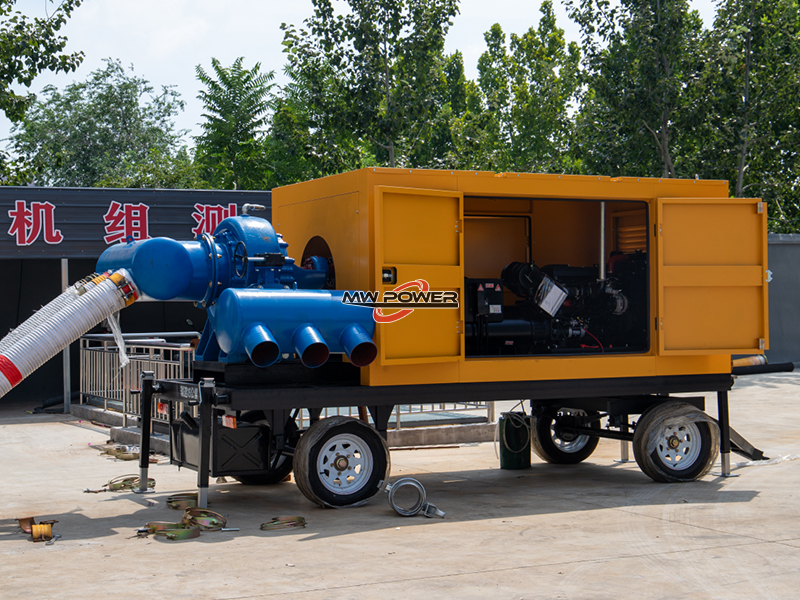 1500 cubic meters of mobile mixed flow pump sent to Laos