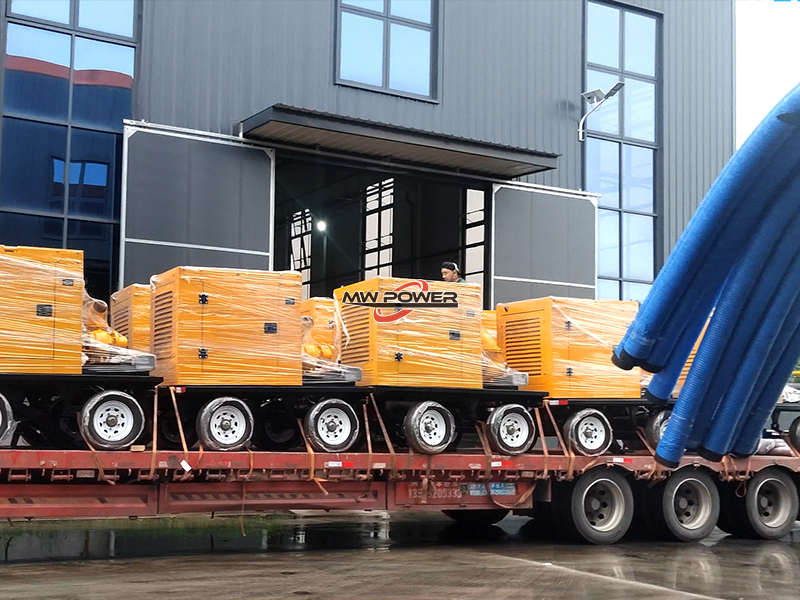 Miwa Power 250 cubic meter mobile pump truck shipped