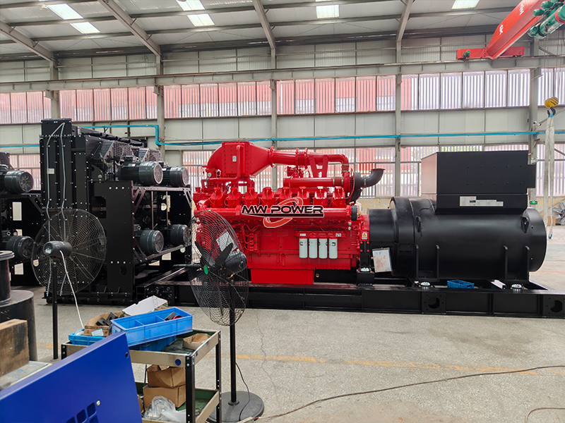 1000kw康明斯燃气发电机组出口